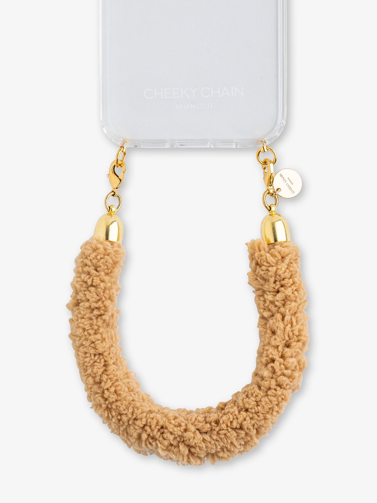 cheeky-chain-munich-handle-teddy-kurze-handykette-textil image 5