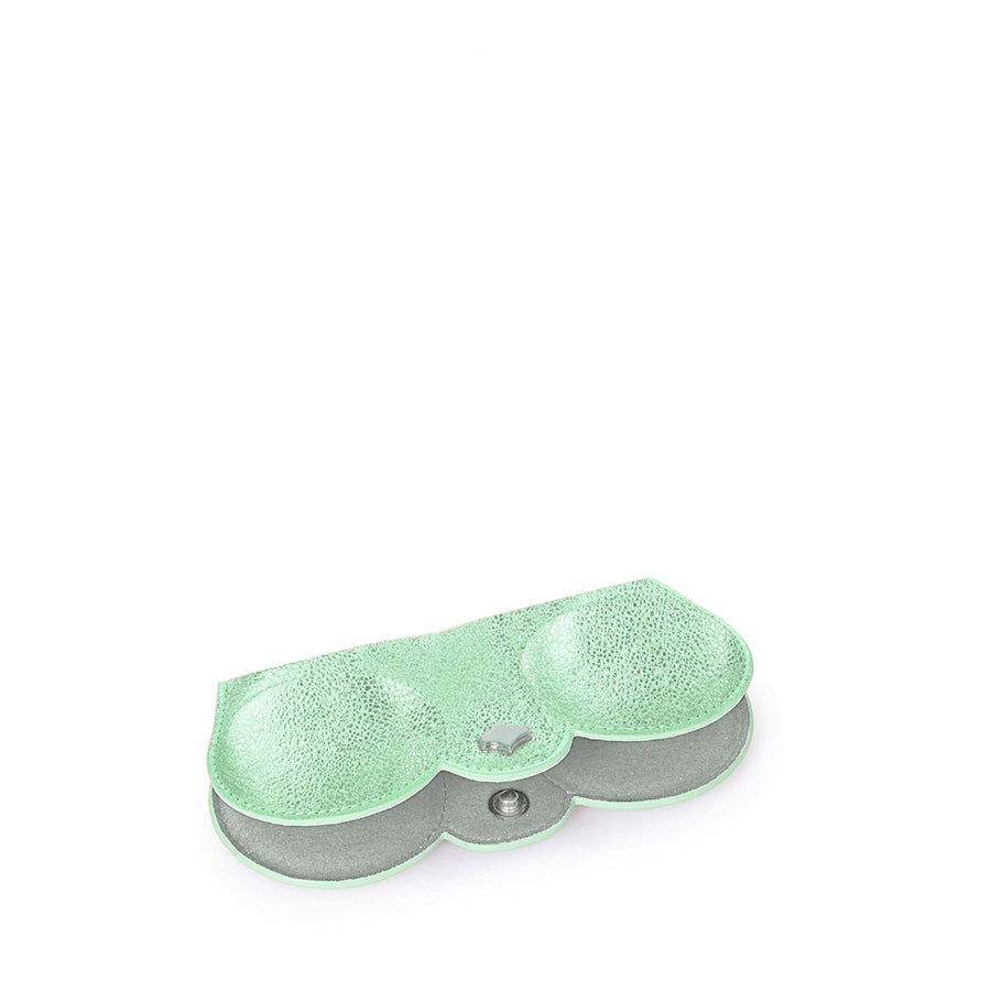 any-di-suncover-green-metallic-brillenetui-aus-leder-mit-mikrofaser-schutz image 2