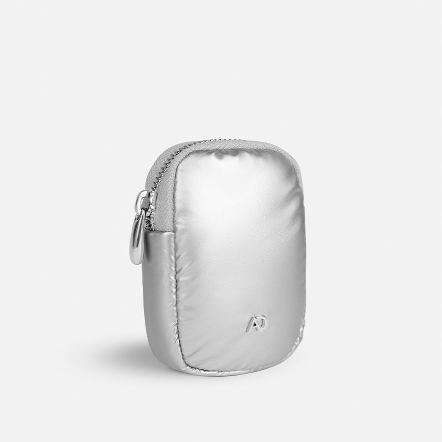 any-di-zip-pocket-puffer-silver-rei-verschluss-tasche image 4