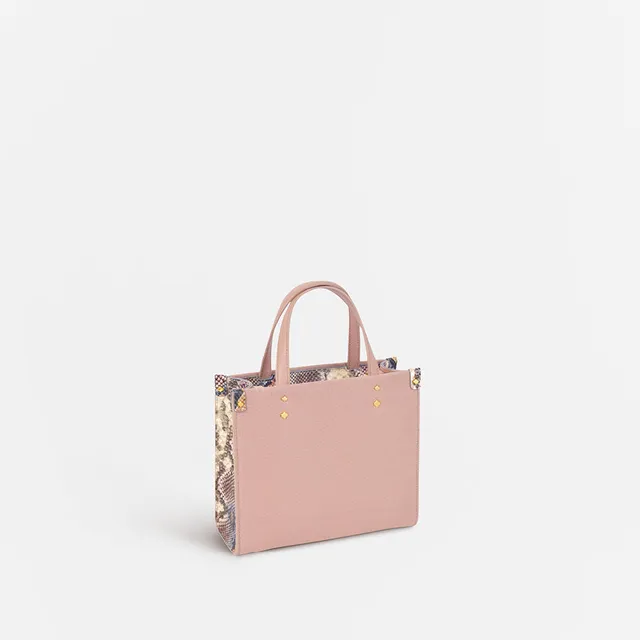 any-di-tote-bag-xm-canvas-rosa-mini-tote-snakeskin image 1