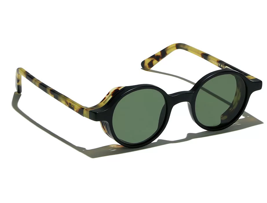 l-g-r-reunion-explorer-sonnenbrille-black-matt-havana-tartarugato-flat-green-g15 image 1