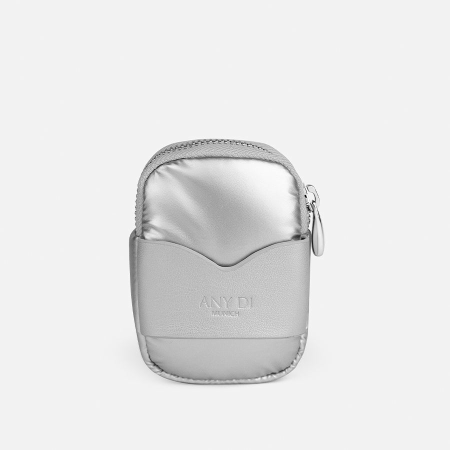 any-di-zip-pocket-puffer-silver-rei-verschluss-tasche image 2