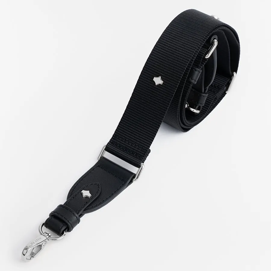 any-di-phonestrap-nylongurt-black-silver-handykette image 1
