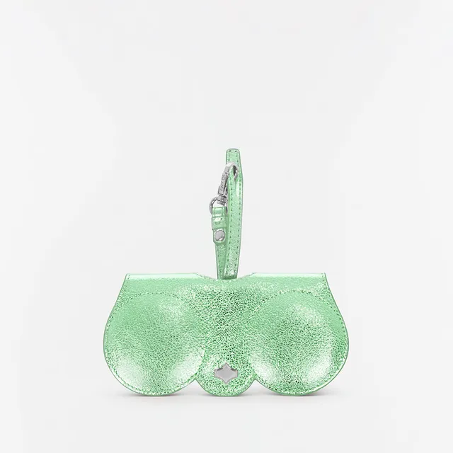 any-di-suncover-green-metallic-brillenetui-aus-leder-mit-mikrofaser-schutz image 1