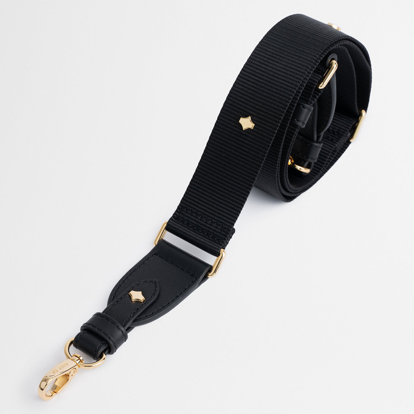 any-di-phonestrap-nylon-handyband-verstellbar-mit-gold-karabinern image 1