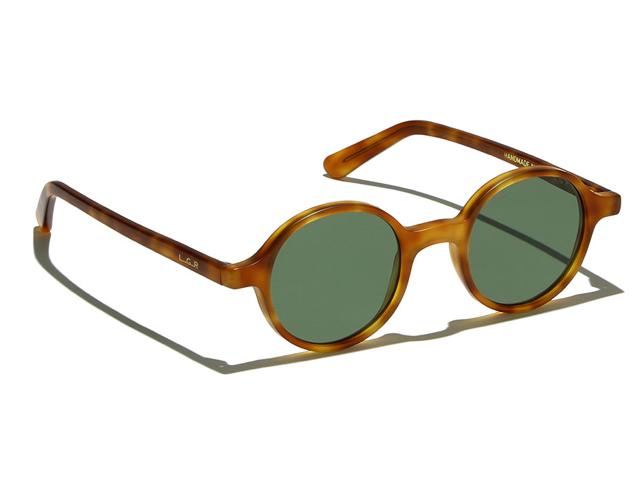 l-g-r-reunion-sonnenbrille-havana-chiaro-matt-02-flat-green-g15 image 2