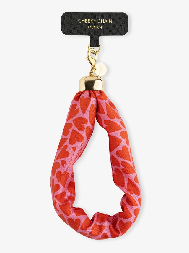 cheeky-chain-munich-handyanh-nger-indie-textil-charm-mit-messing-karabiner image 1