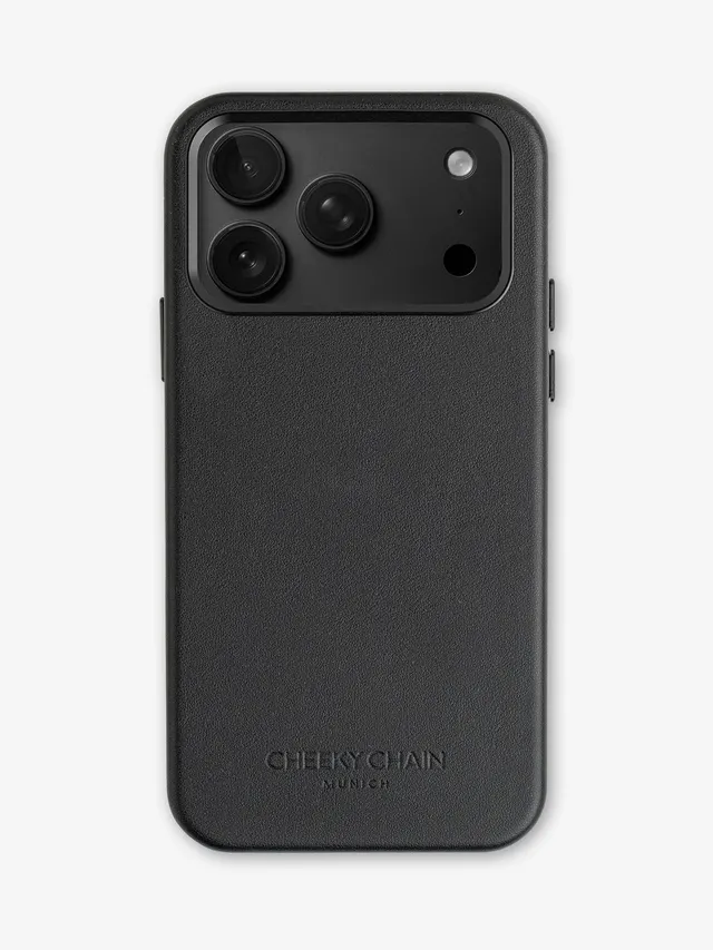cheeky-chain-munich-vegan-leather-case-black-f-r-iphone-18-pro image 1
