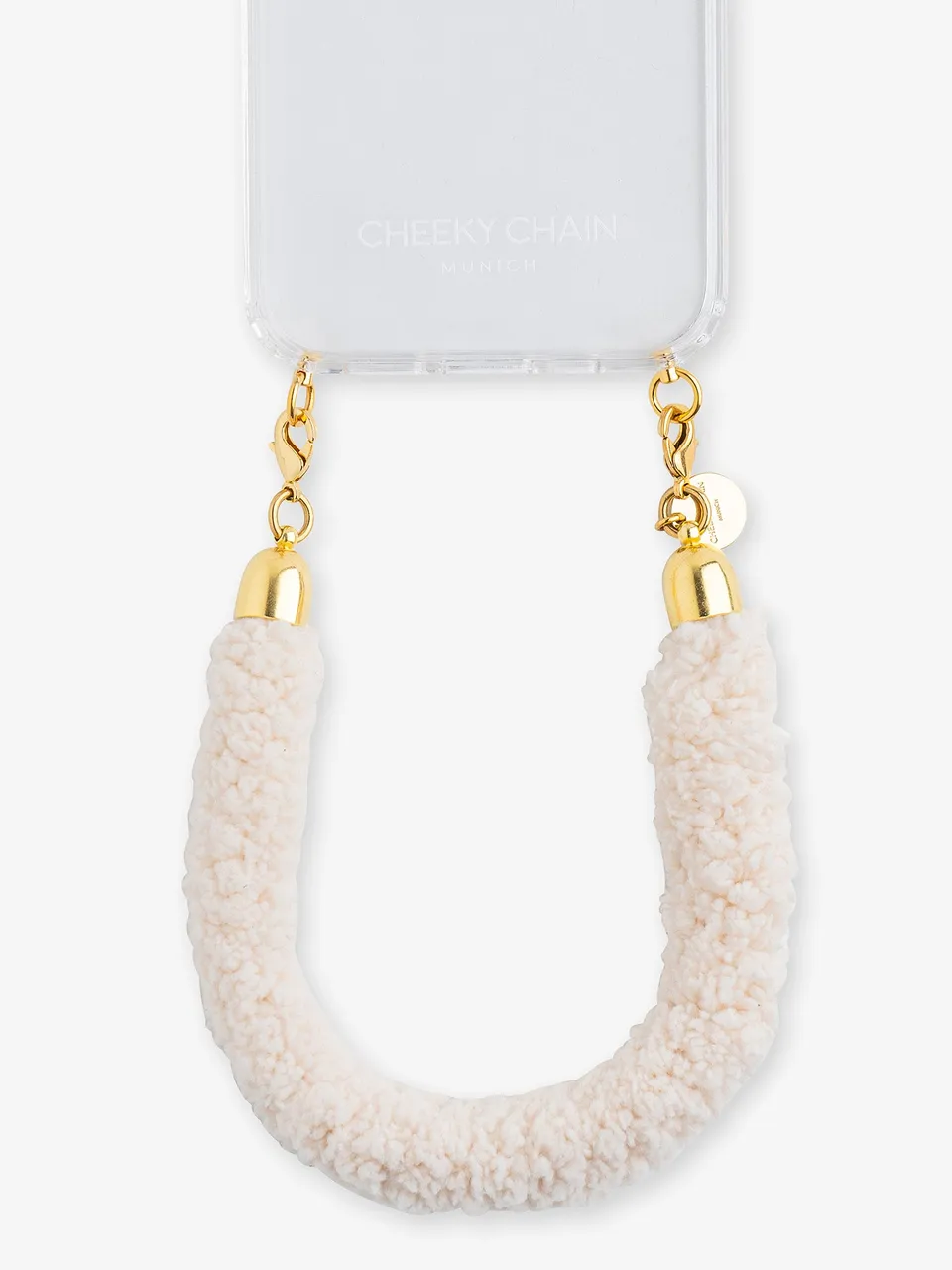 cheeky-chain-munich-handle-teddy-kurze-handykette-textil image 1