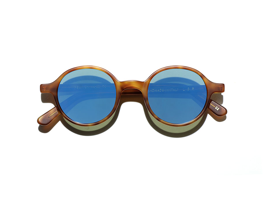 l-g-r-reunion-sonnenbrille-havana-chiaro-matt-02-flat-blue-mirror-46 image 3