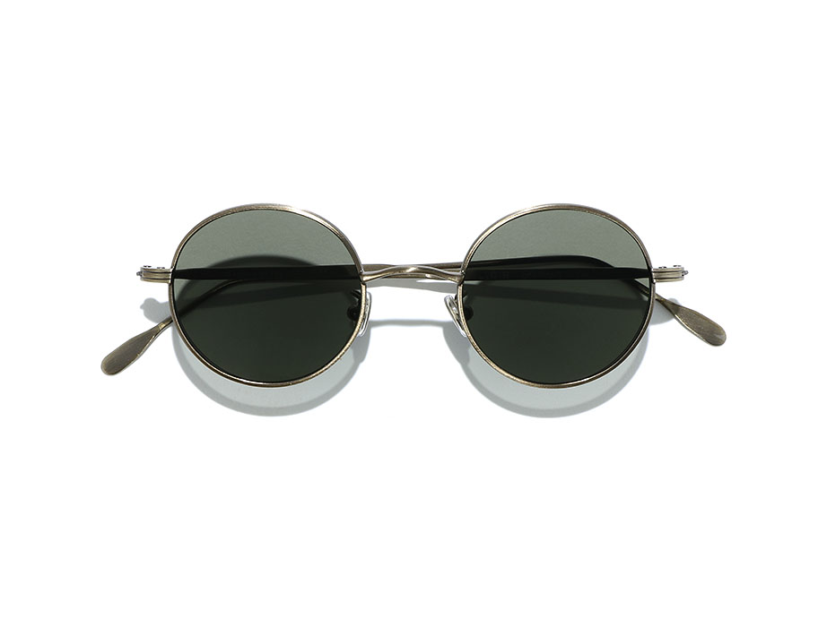 l-g-r-reunion-metal-sonnenbrille-gold-antiqued-03-green-g15-46 image 3