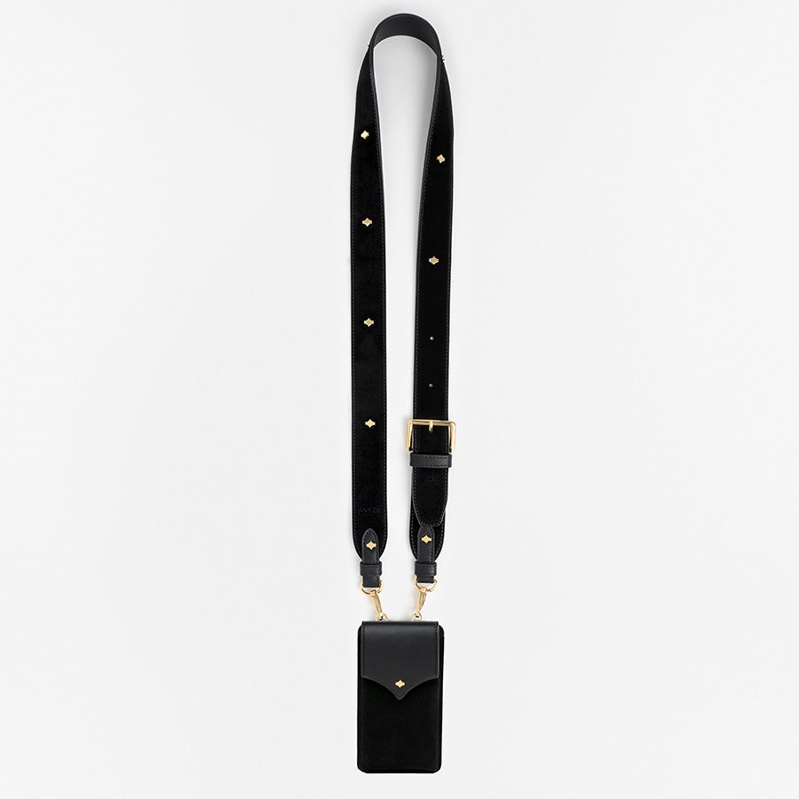 any-di-handytasche-set-schwarz-phonestrap-tasche-leder image 2