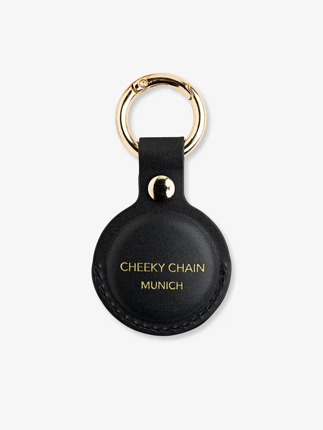 cheeky-chain-munich-airtag-h-lle-aus-veganem-leder-mit-karabiner image 1