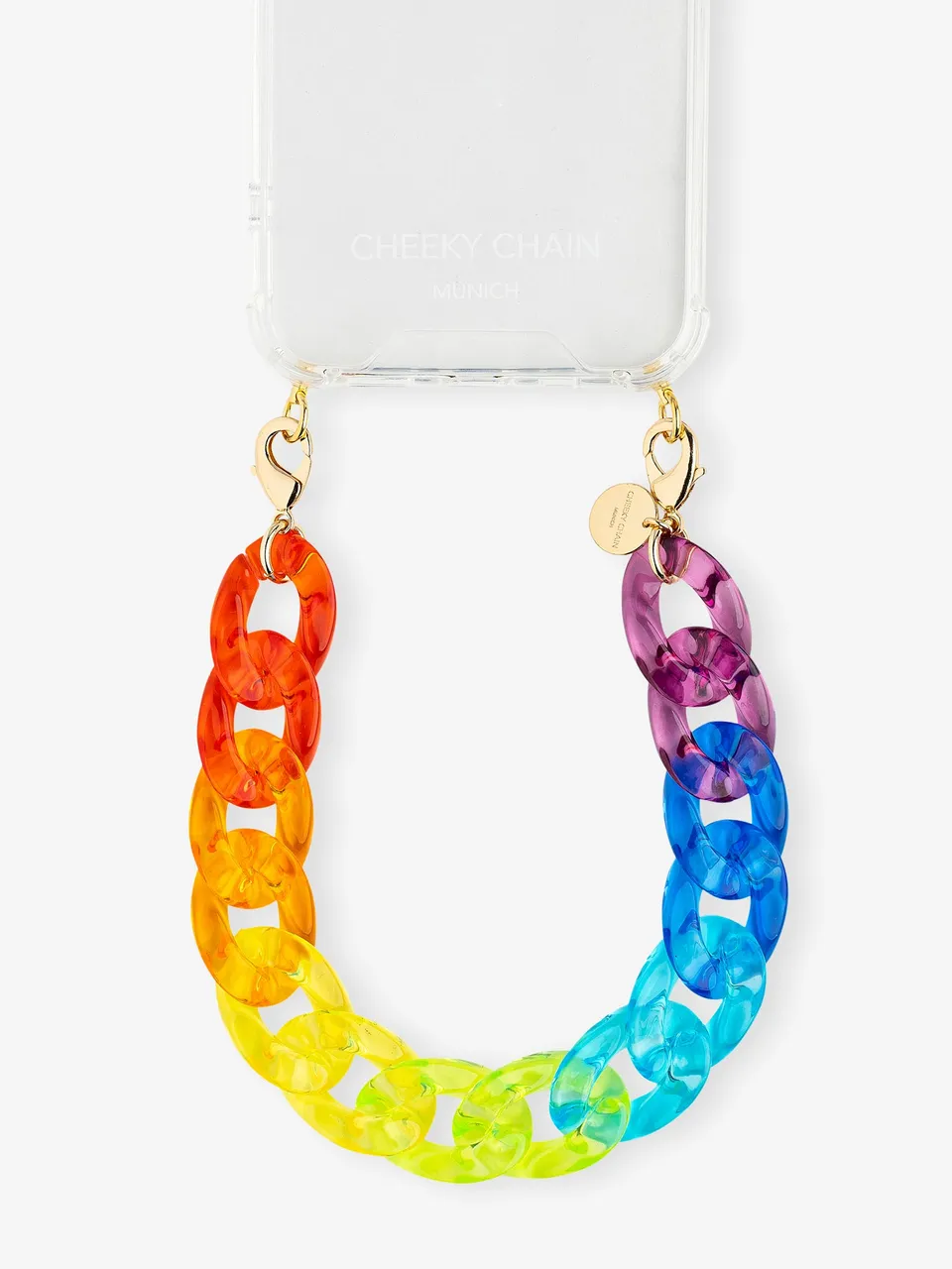 cheeky-chain-munich-handle-rainbow-pride-edition-kurze-handykette image 1