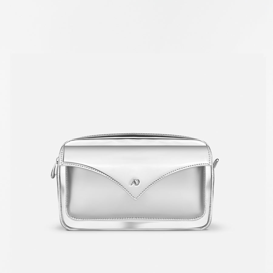 any-di-box-phone-bag-silver-handytasche-silber-veganes-leder image 1